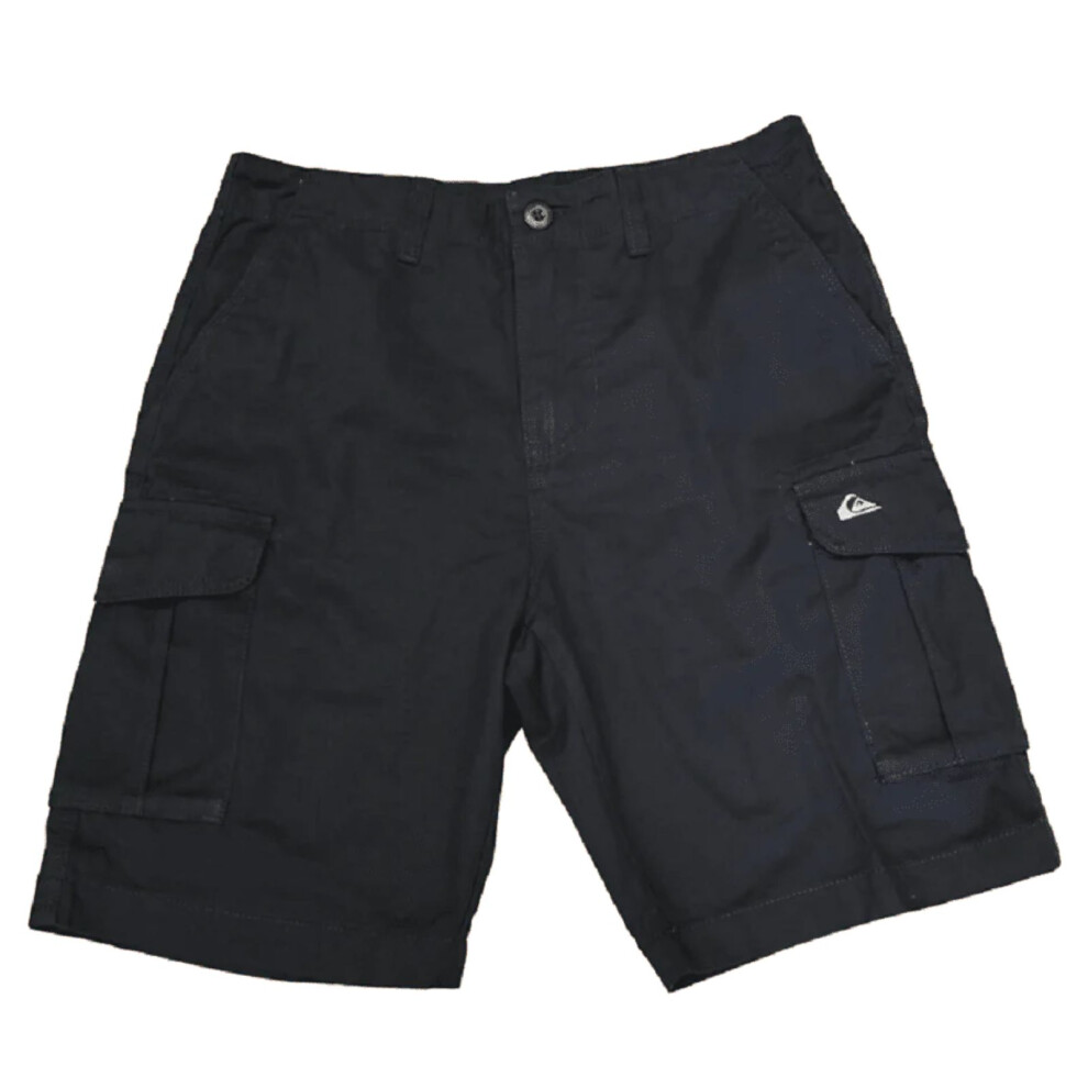 Quiksilver (30, Black) Mens Grimshaw Cargo Shorts