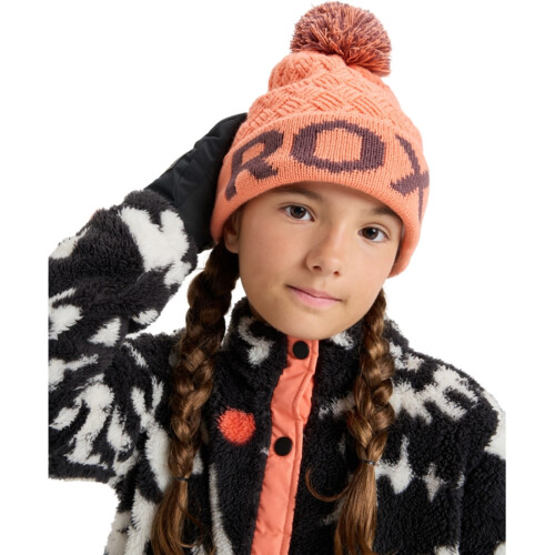 Roxy Kids Effie Polar Fleece Lined Bobble Hat 1