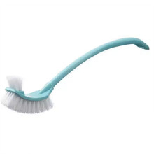 Multi-Function Double Clean Toilet Brush Soft Hair Curved Brush Bathroom Cleaning Long Handle Corner Brush B