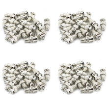 80 Stuecke Bnc Maennlicher Stecker Auf F Weiblicher Adapter Koax Stecker Koppler Adapter Cctv Kamera (80 Stueck)