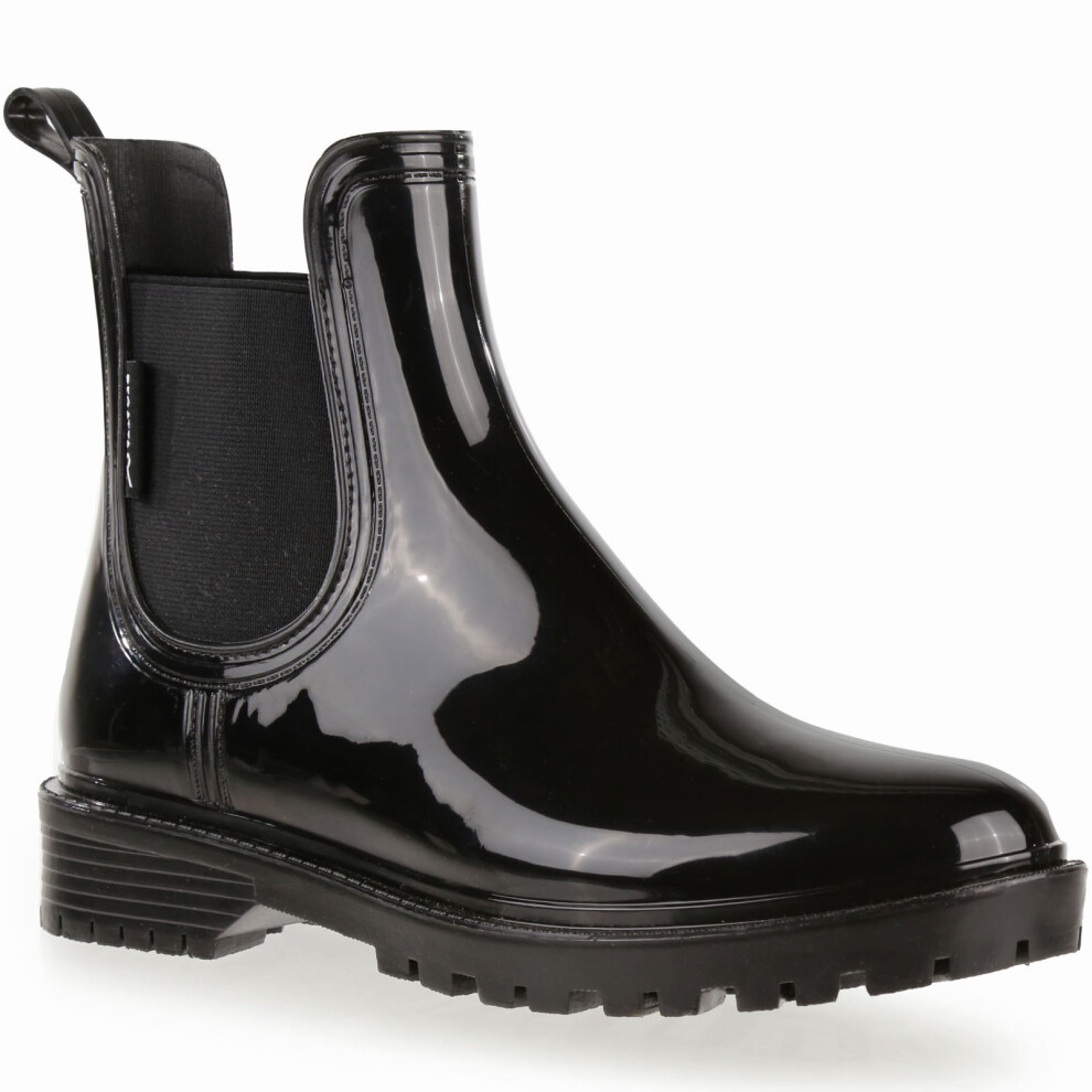 Regatta Women's Jet Black Harriett Ii Ankle Waterproof Wellies In | Size: 5 - Image 10