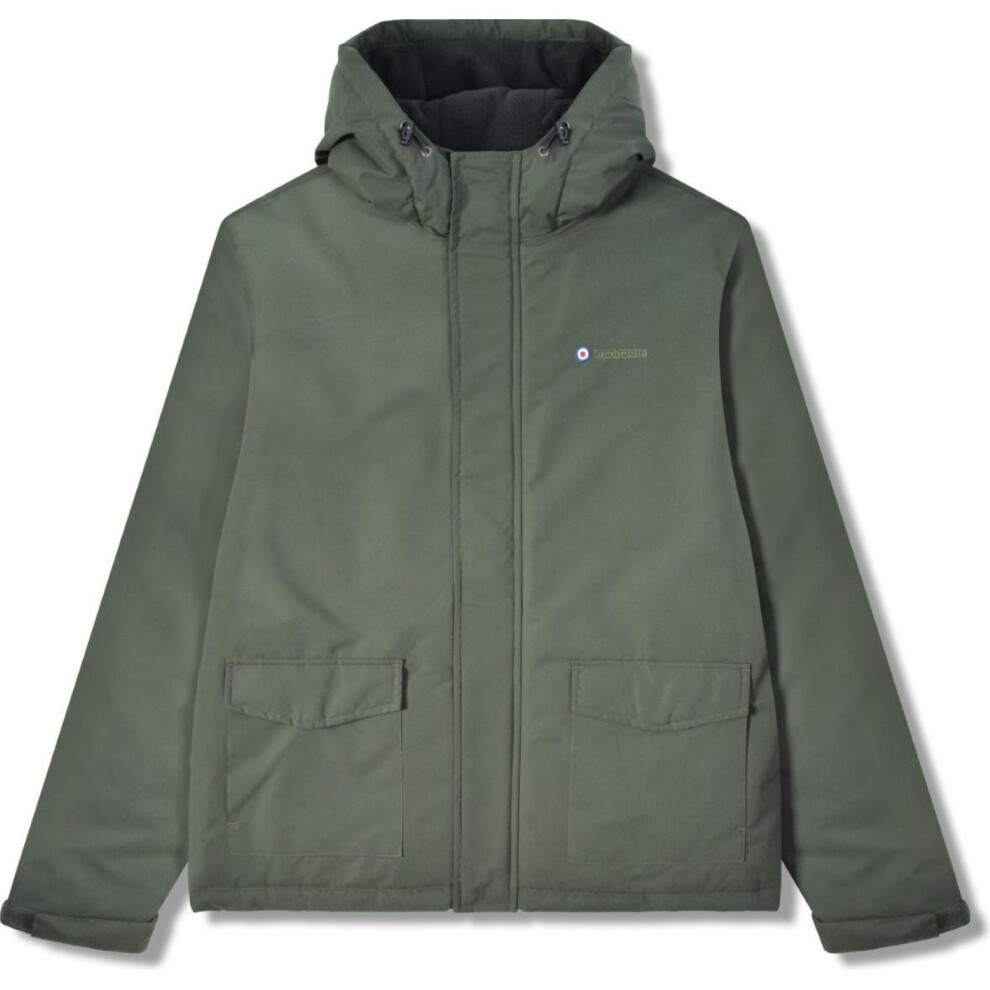 Lambretta (4Xl, Khaki) Mens Hooded Parka Style Padded Jacket
