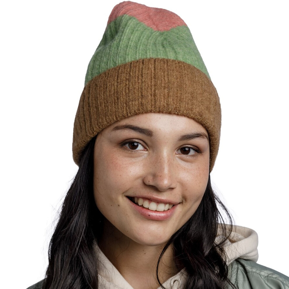 Buff Unisex Nilah Merino Wool Thermal Knitted Beanie Hat - Jade - Image 3
