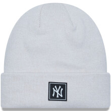 New Era New York Yankees MLB Team Cuff Winter Beanie Hat - Stone