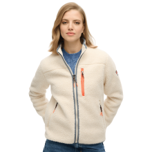 (10, Ecru) Superdry Womens Outdoor Full Zip Fleece
