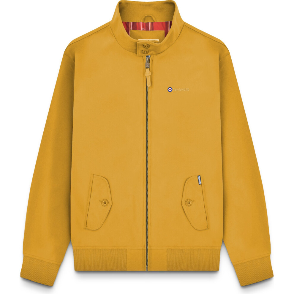 Lambretta (Xl, Tobacco) Mens Shower Resistant Zipped Harrington Bomber Jacket Coat