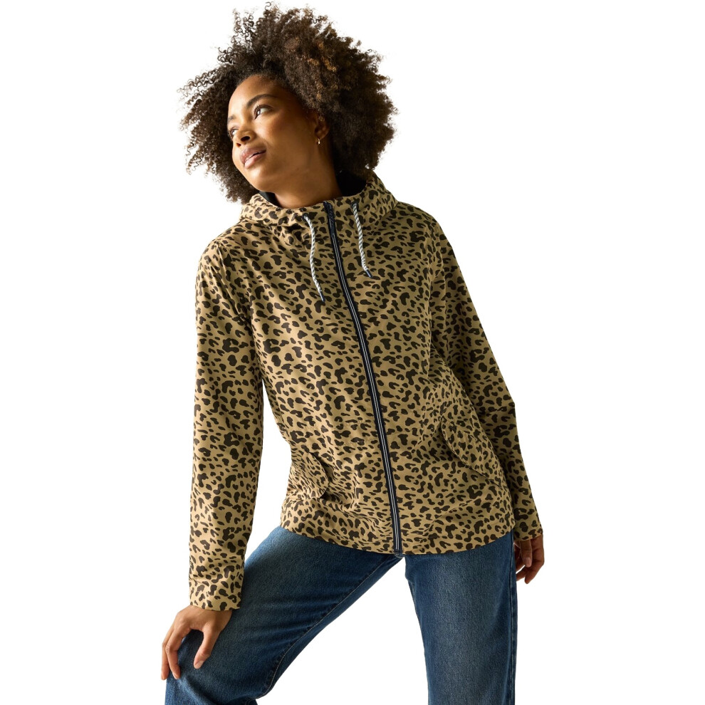 Regatta Women's Tan Bayletta Hooded Waterproof Jacket In | Size: 20 - Image 6