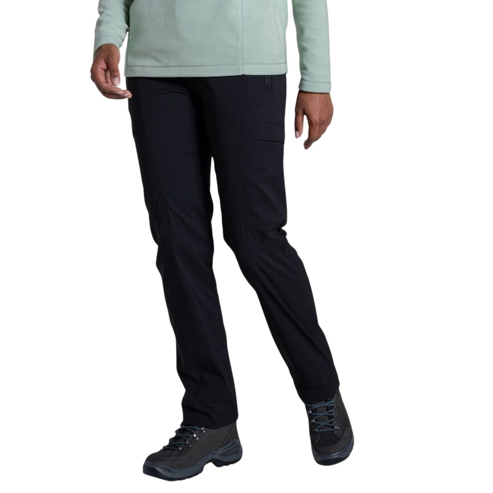 Craghoppers (22 R, Black) Womens Kiwi Pro Stretch Cargos