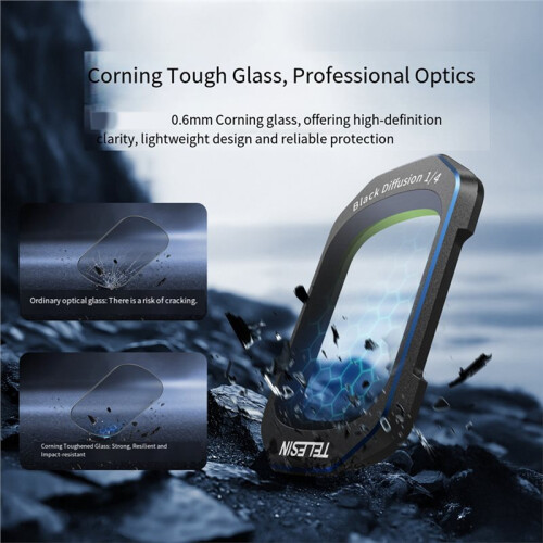 TELESIN Lens Filter Set for  Pocket3 CPL+VND1-5+1/4 Black Diffusion Lens Filter Action Camera Accessories 2