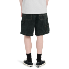 (34, Black Green Tint) Element Mens Big Carpenter Knee Length Denim Shorts
