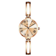 (Rose gold (roman numerals)) Premium Elegant Mute Ladies Quartz Watch Fashion High-Grade Texture Exam-Safe Wristwatch