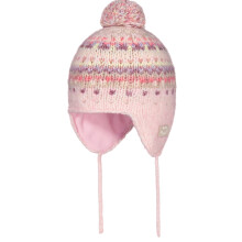 (45-47, Pink) Barts Kids Mitala Ear Flaps Bobble Hat