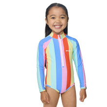 (1 - 2 Years, Multico) Rip Curl Kids Rainbow Stripe Surfsuit Long Sleeve Rash Vest