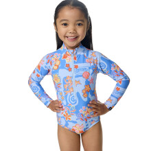 (1 - 2 Years, Sky Blue) Rip Curl Kids Surf Magic Surfsuit Long Sleeve Rash Vest