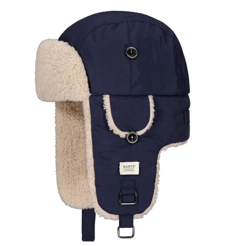 (53, Navy) Barts Kids Jegger Bomber Lined Trapper Hat