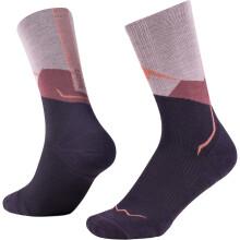(M, Pink) Buff Merino Lightweight Hiking Crew Socks