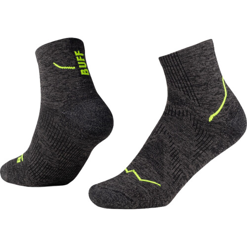 Buff (XL, Black) Buff Dryflx Breathable Running Ankle Socks