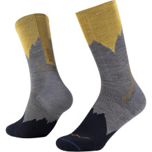 (L, Grey) Buff Merino Lightweight Hiking Crew Socks