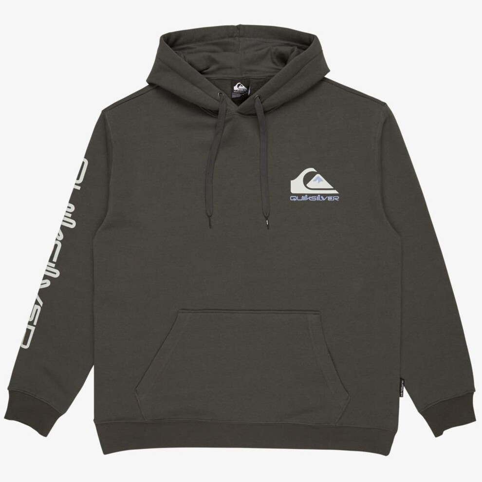 Quiksilver Mens Omni Logo Pullover Hoodie Sweatshirt Jumper Hoody Warm