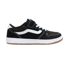 (2 UK, Black/White) Vans Kids Ryland Ls Suede/Canvas Trainers