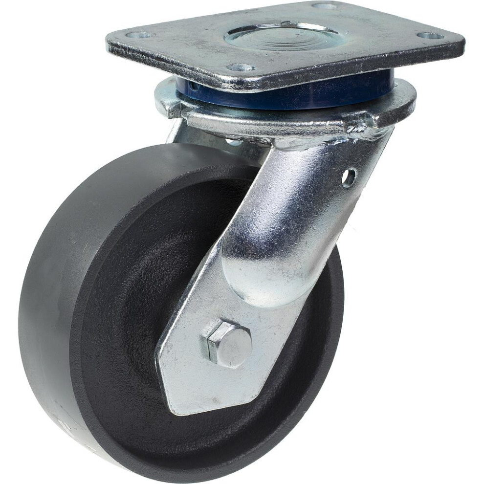 Parnells 150Mm Swivel Castor With Grey Cast Iron Wheel