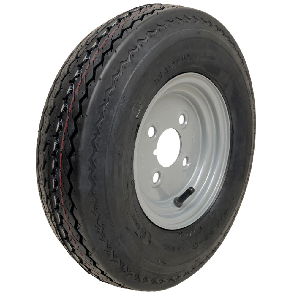 Parnells 4.80/4.00-8 Trailer Wheel 6Ply High Speed Road Legal Tyre On Rim 345Kgs 4" Pcd
