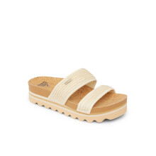 (UK 4, Vintage Raffia) Reef Womens Cushion Vista Hi Summer Holiday Sliders Slides Sandals