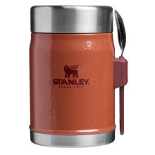 (14oz, Hammertone Clay) Stanley Classic Legendary 14OZ Thermal Travel Food Jar Pot With Spork