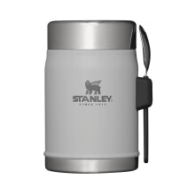 (14oz, Ash 2.0) Stanley Classic Legendary 14OZ Thermal Travel Food Jar Pot With Spork