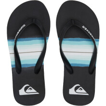 Quiksilver Kids MoloKai Resin Tint Summer Beach Sandals Thong Flip Flops - Black