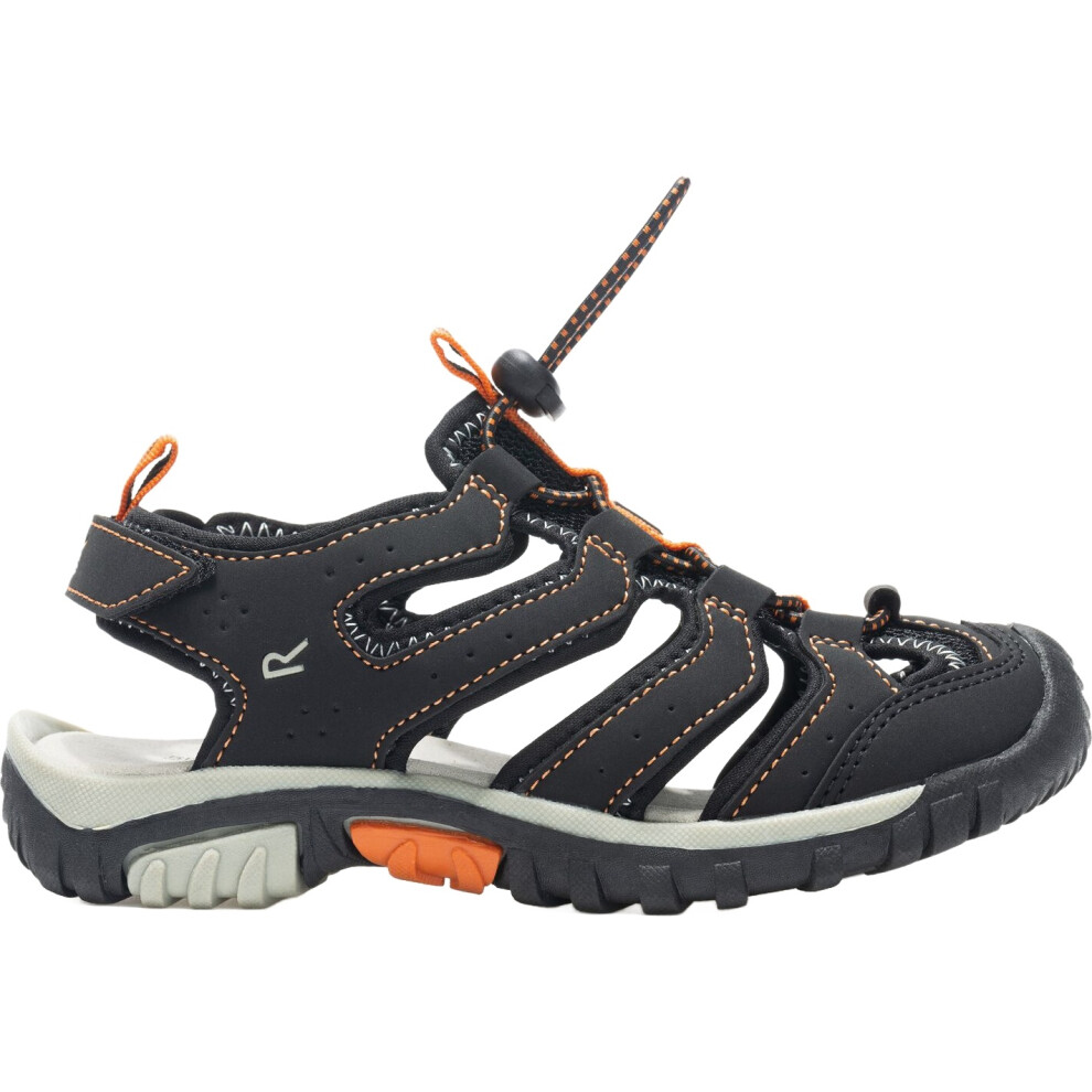 Regatta Kids Blkrstyorng Kids Westshore Iv Sandals in Size C10, Sports Direct - Image 9