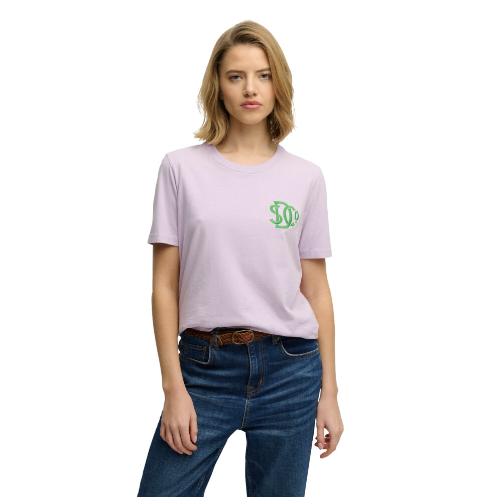 Superdry (10, Parma Violet Purple) Womens Sd&Co Relaxed Short Sleeve T-Shirt