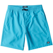 (8Y, Cyan) Billabong Kids All Day Layback Elasticated Swim Swimming Surf Trunks Shorts