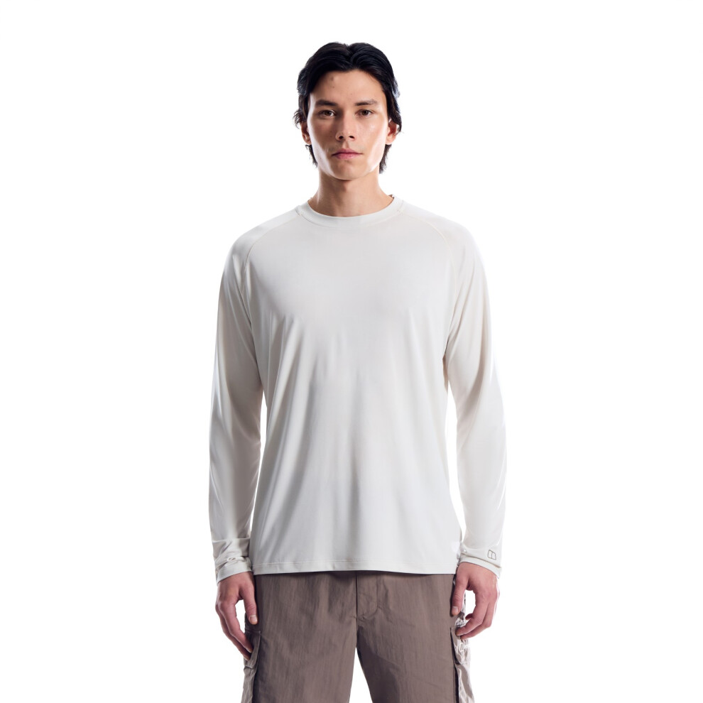 Berghaus (M, Stone) Mens Ivyhill Light Long Sleeve T-Shirt