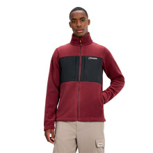 (XL, Dark Rhum/Jet Black) Berghaus Mens Prism Guide Interactive Polartech Full Zip Fleece