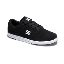 (12.5K UK, Black/White) DC Shoes Kids Crisis 2 Skate Skateboard Casual Trainers Lace-up Sneakers
