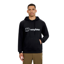 (2XL, Jet Black) Berghaus Mens Logo Hoodie