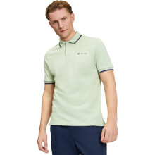 (XL, Pistachio) Ben Sherman Mens Signature Pique Short Sleeve Polo Shirt