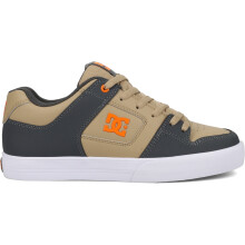 (UK 8.5, Grey/Tan/Orange) DC Shoes Mens Spray Graffik Trainers