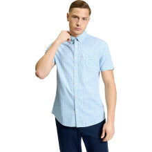(XL, Lake Blue) Ben Sherman Mens Signature House Check Short Sleeve Shirt