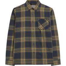 (3XL, Dark Navy) Ben Sherman Mens Grid Check Big & Tall Long Sleeve Shirt