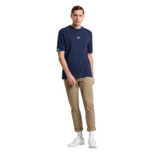 (2XL, Dark Navy) Ben Sherman Mens Tipped Pique Tee Short Sleeve T-Shirt
