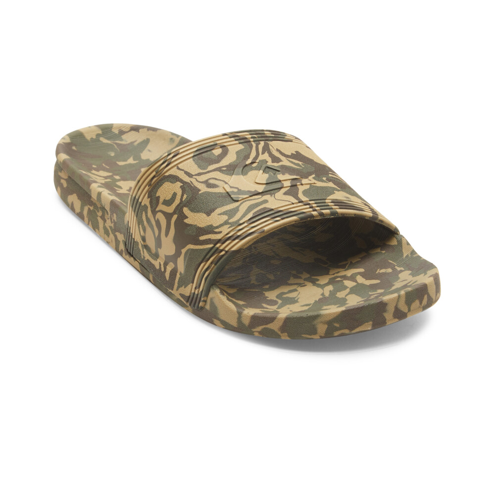 Quiksilver (8 Uk, Green 1) Mens Dockyard Beach Poolside Slides Casual Sandals Sliders