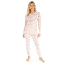 (16, Dusky Pink) Bench Womens Soffi Loungewear Pyjamas Set Long Sleeve T-Shirt Lounge Bottoms