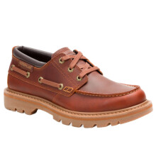 (12 UK, Dark Russet) CAT Mens Colorado Boat Lo Boots