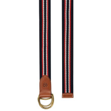 (OS, Navy Red Stripe) Superdry Mens Heritage Stripe Webbed Belt