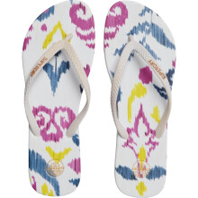 (3 - 4 UK, Floral Ikat White) Superdry Womens Printed All Over Flip Flops