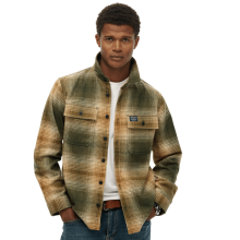 (XL, Western Ombre) Superdry Mens Wool Miller Shirt Jacket
