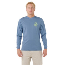 (XL, Bluefin) Rip Curl Mens Search Icon Long Sleeve Crew Neck T-Shirt Top Tee