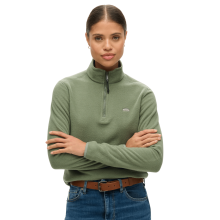 (10, Laurel Khaki) Superdry Womens Polar Fleece Half Zip Fleece